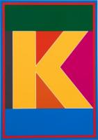 Dazzle Letter K by Sir Peter Blake